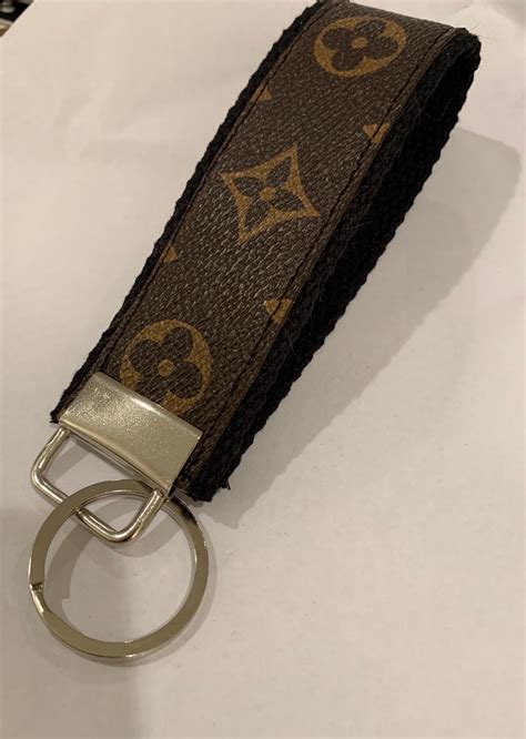 louis vuitton upcycled keychain.